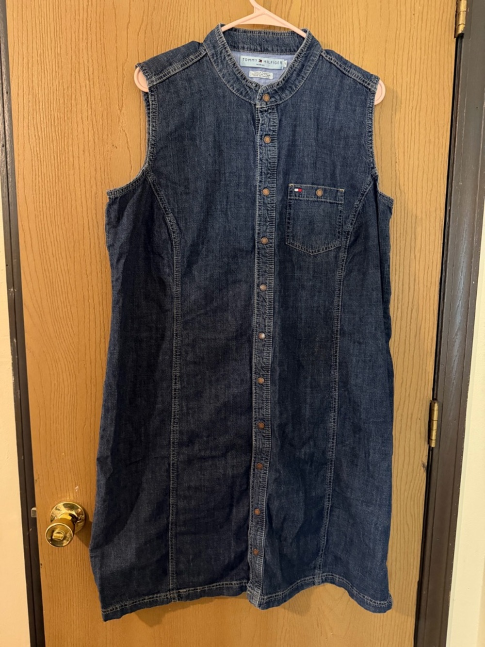 90’s/Y2K Plus Size Button Up Denim Dress - Picture 2 of 5